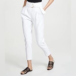 A.L.C Diego Belted white linen pants size 2